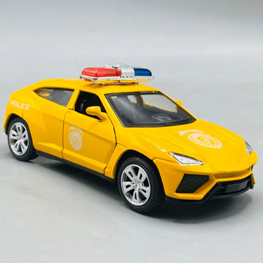 1:32 Scale Die-Cast Yellow Police SUV Sportscar Model